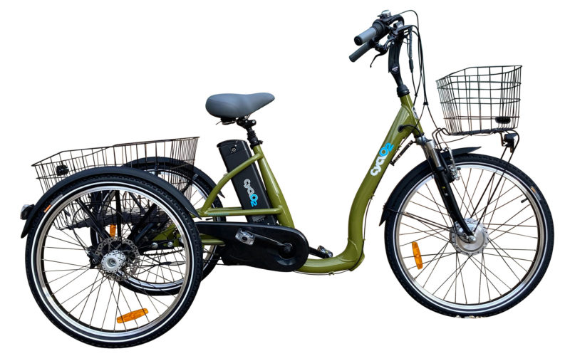 sunrider85.fr sunrider85 sunrider Vélo à assistance électrique Cyclo2 Comfort 26" + couleur vert kaki